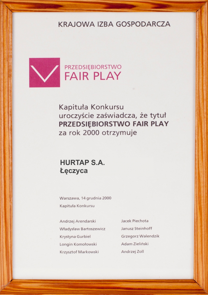 Przedsiębiorstwo Fair Play 2000 (2000)